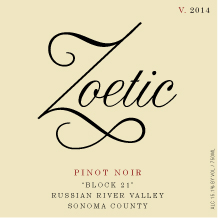 2014 Block 21 Pinot Noir Label
